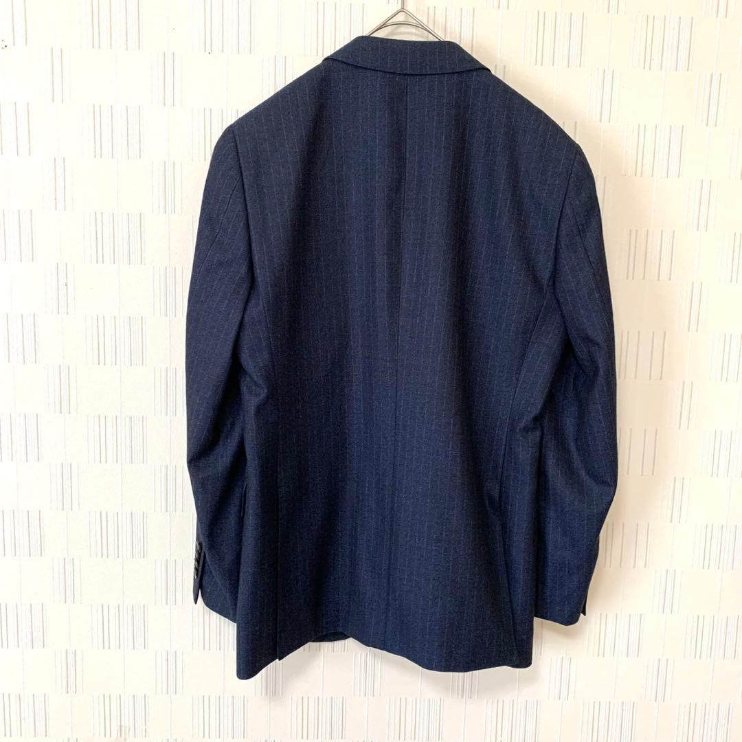 HILTON COLOMBO スーパー130'S セットアップ スーツ 上下　紺