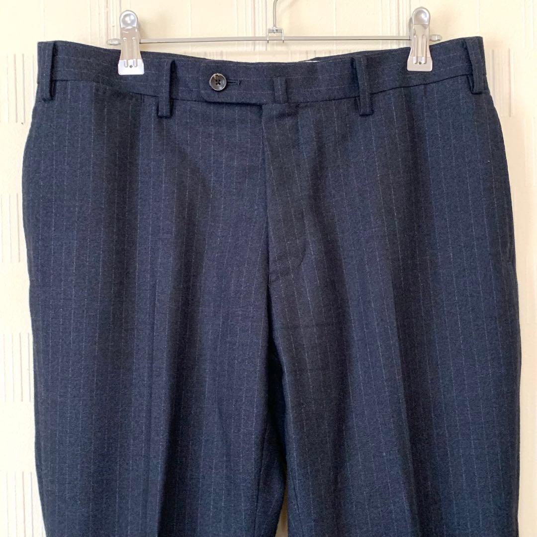 HILTON COLOMBO スーパー130'S セットアップ スーツ 上下　紺