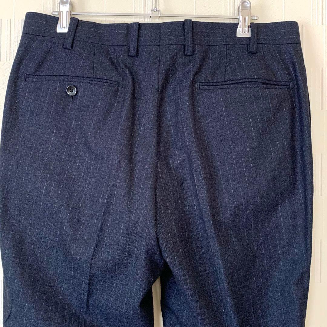 HILTON COLOMBO スーパー130'S セットアップ スーツ 上下　紺