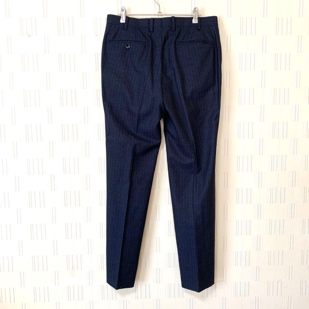 HILTON COLOMBO スーパー130'S セットアップ スーツ 上下　紺