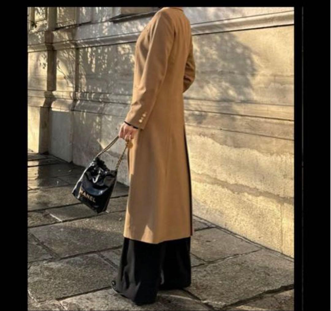 JENNE モダンロングジャケットL キャメル