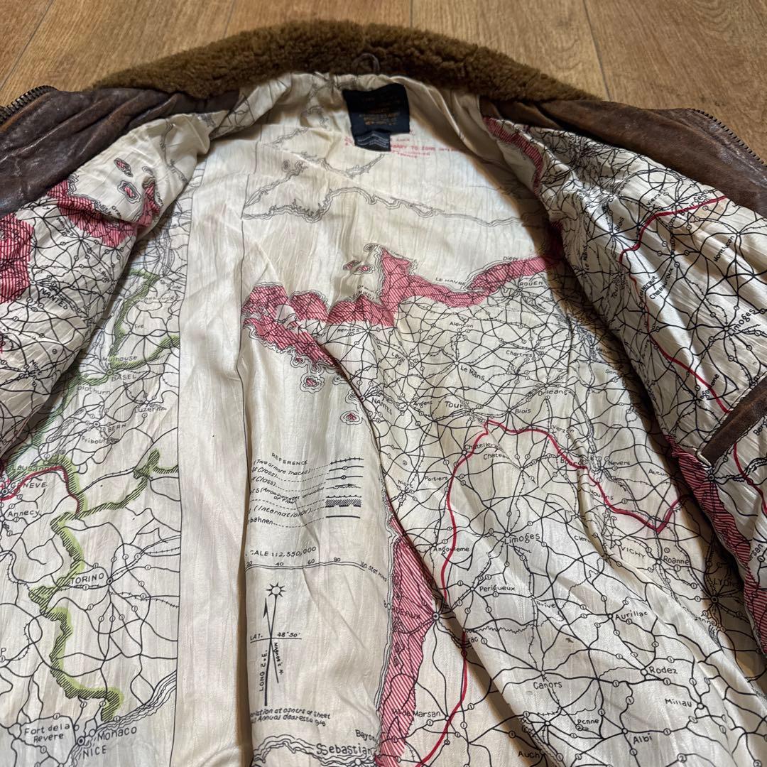 ト*ン様 TYPE G-1 レザーフライトジャケット BRONCO MFG ワッ