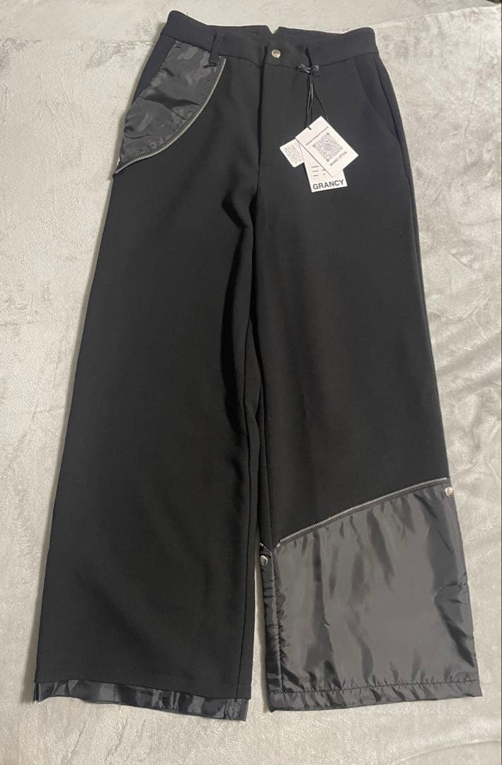 GRANCY】グランシー リバース レイヤードデザイン スラックス