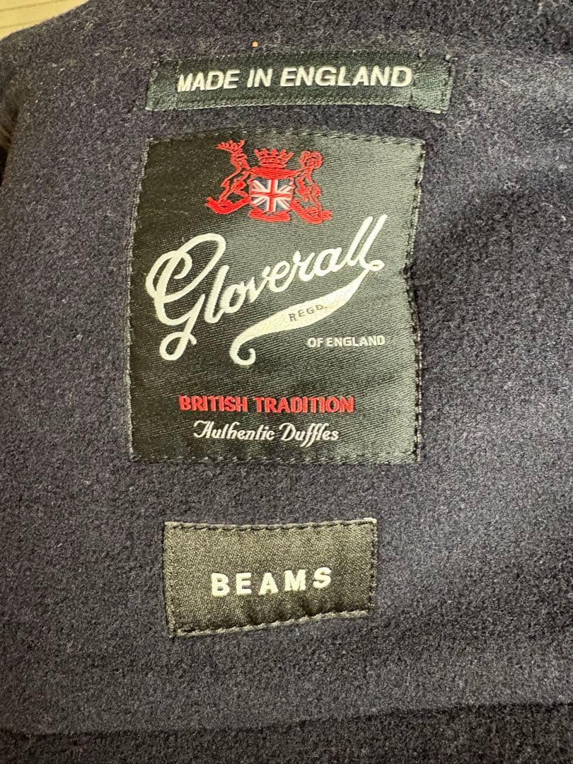 グローバーオール➕ビームス　ネイビー ダッフルコート
