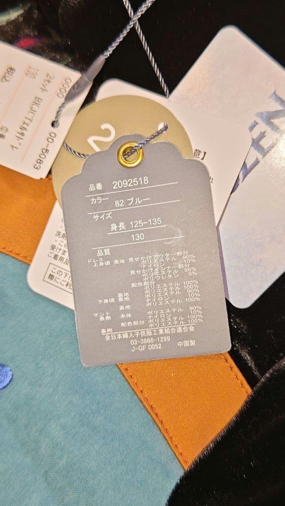 バースデイ コトリ アナ雪 エルサ 戴冠式 ドレス 130サイズ