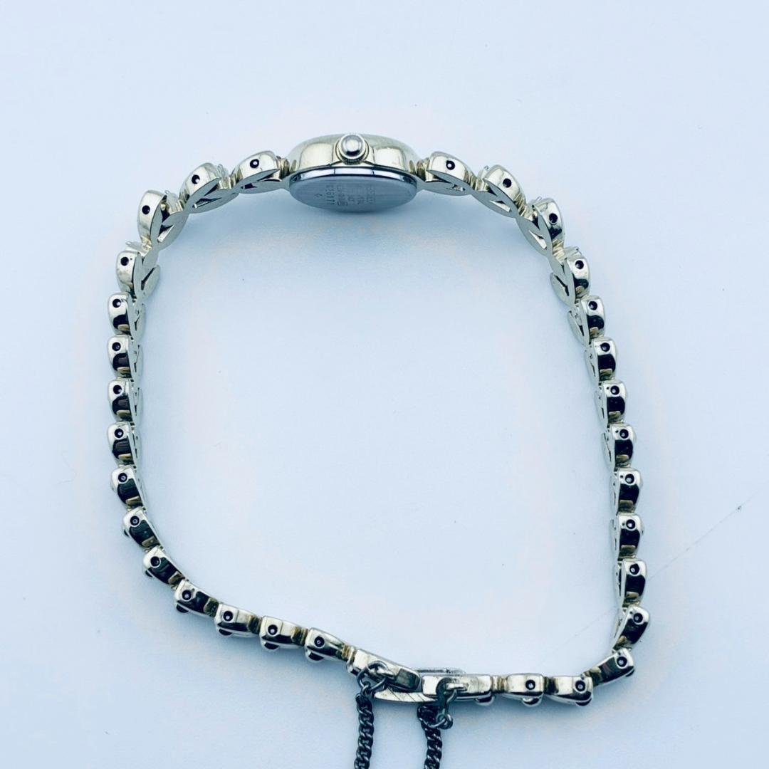 【電池交換済】SEIKO　腕時計　8pダイヤ　ゴールド　クォーツ