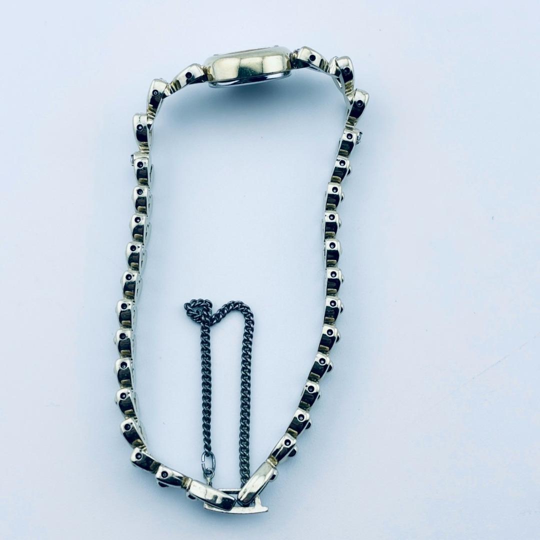 【電池交換済】SEIKO　腕時計　8pダイヤ　ゴールド　クォーツ