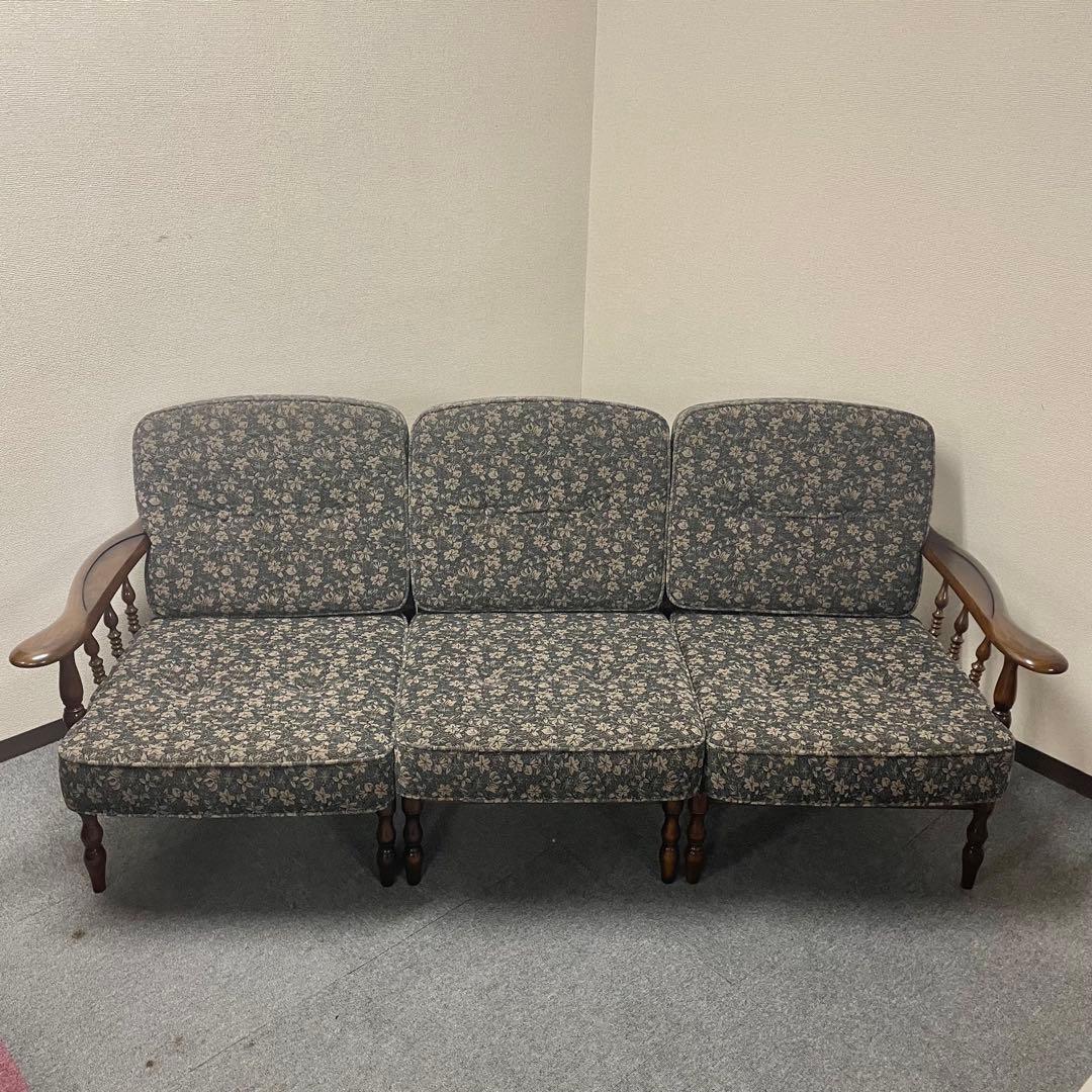 【良品】カリモクセパレートソファ 3人掛け トリプルソファ 3P WC60モデル