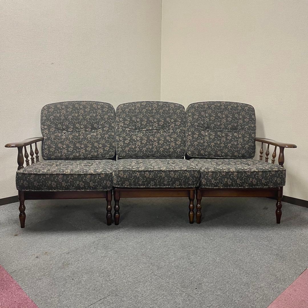 【良品】カリモクセパレートソファ 3人掛け トリプルソファ 3P WC60モデル