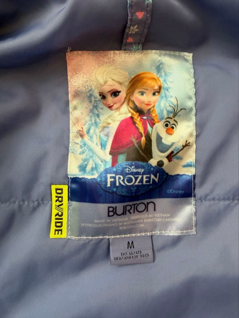 BURTONアナ雪　キッズスノーウエアセット　Mサイズ