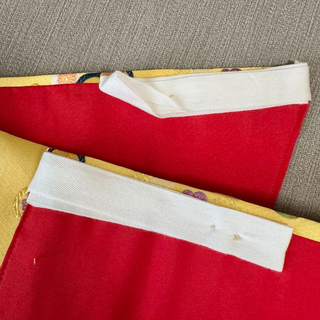 7歳七五三セット　着物草履付き　赤系① 帯未使用品