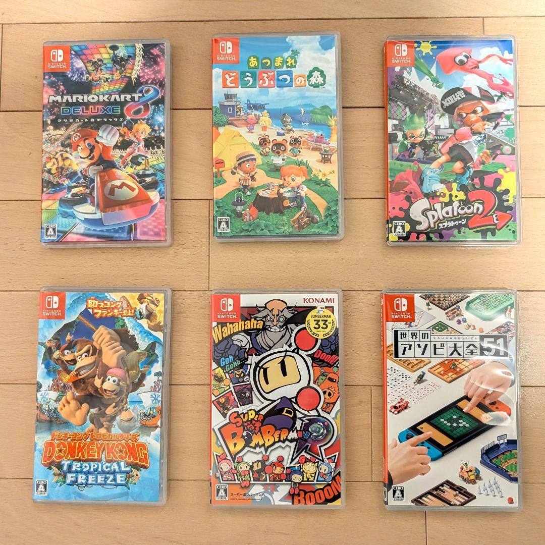 Nintendo Switchセット（本体、周辺機器、ソフト6本）