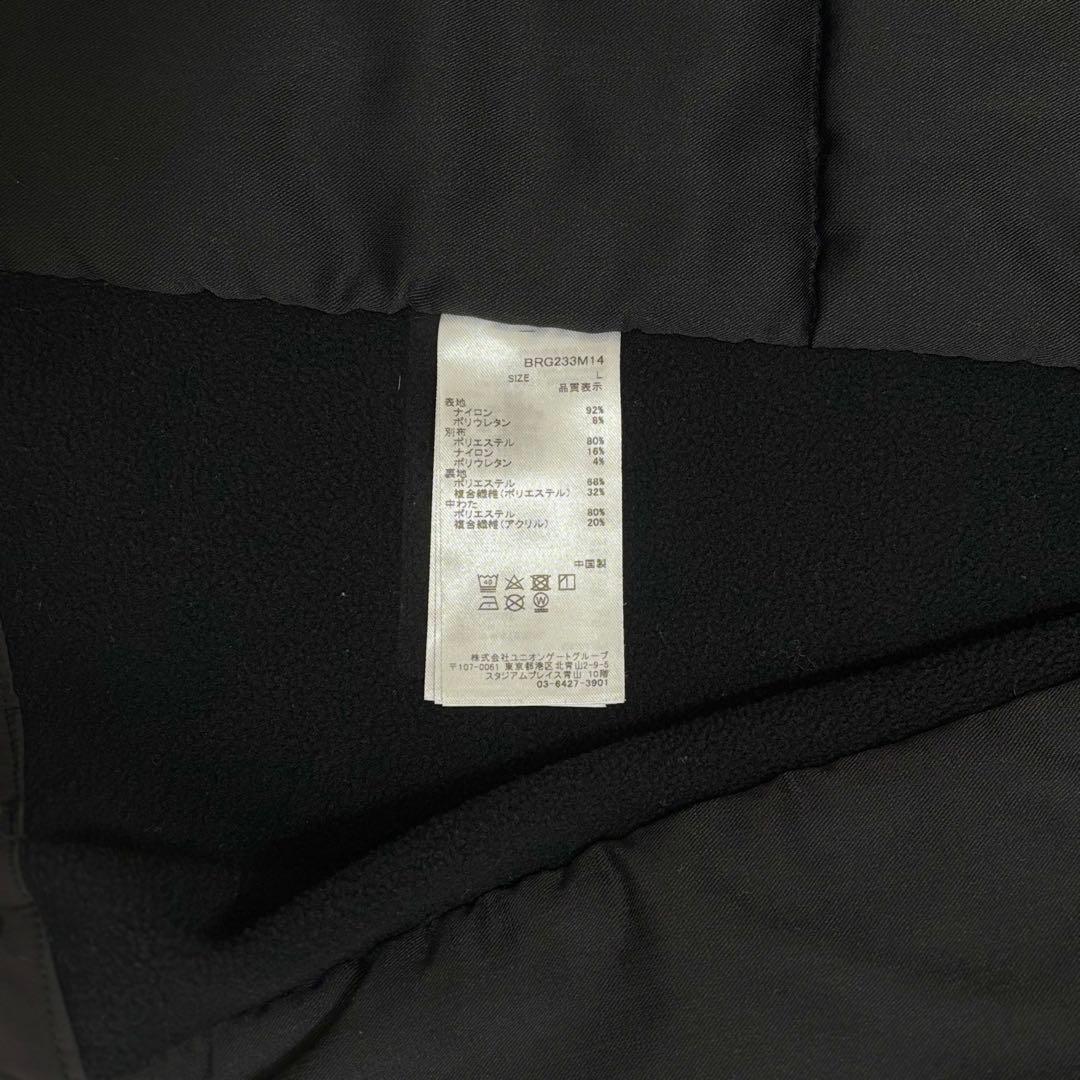 超希少✨ブリーフィング リモンタパッディドパーカ 中綿 L ブラック フード