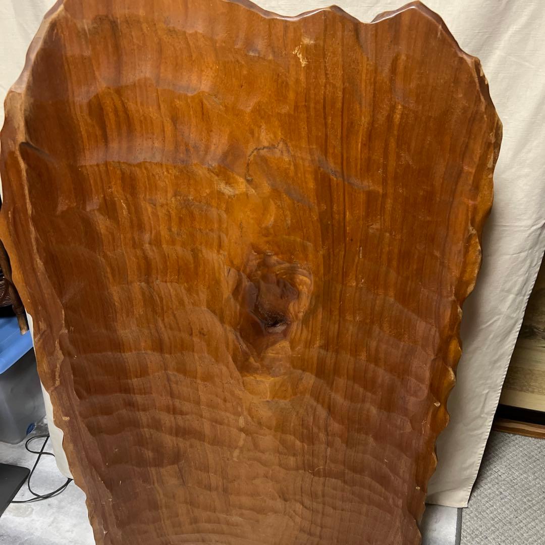 木彫り　虎　双虎アンティーク　刀彫 　 天然木　置物 衝立 縁起物　一枚板