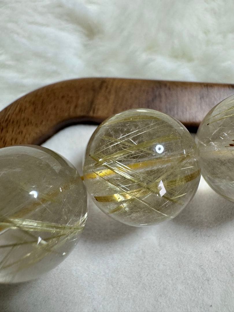 限定価格25%OFF 高品質ゴールドルチルクォーツ ブレスレット パワーストーン