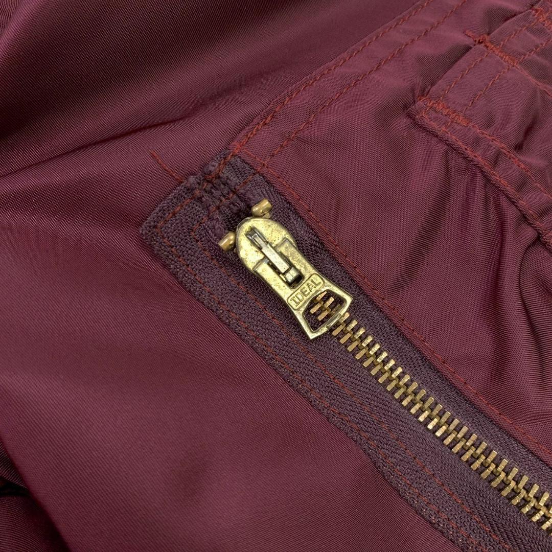 希少カラー★90s USA製 greenbrier MA-1 ボルドー　D433