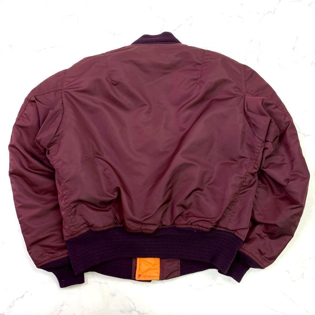 希少カラー★90s USA製 greenbrier MA-1 ボルドー　D433
