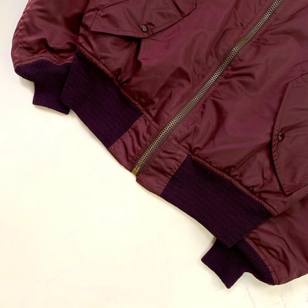 希少カラー★90s USA製 greenbrier MA-1 ボルドー　D433