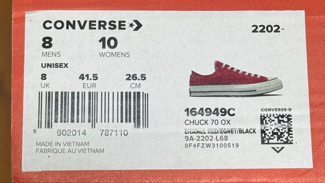 CONVERSE Chuck Taylor レッド