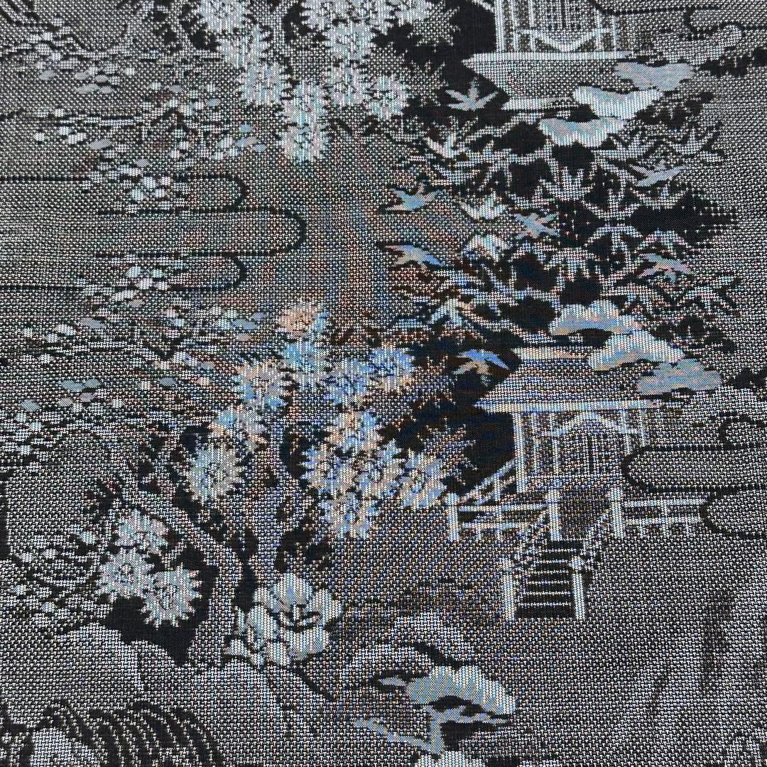 着物リメイク 大島紬(9マルキ)からピンタックの襟ギャザーワンピース(L)