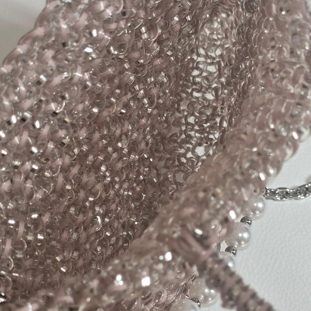 極美品✨アンテプリマ　ミニアトゥーラ/パウダリーピンクシルバー　パールハンドル付