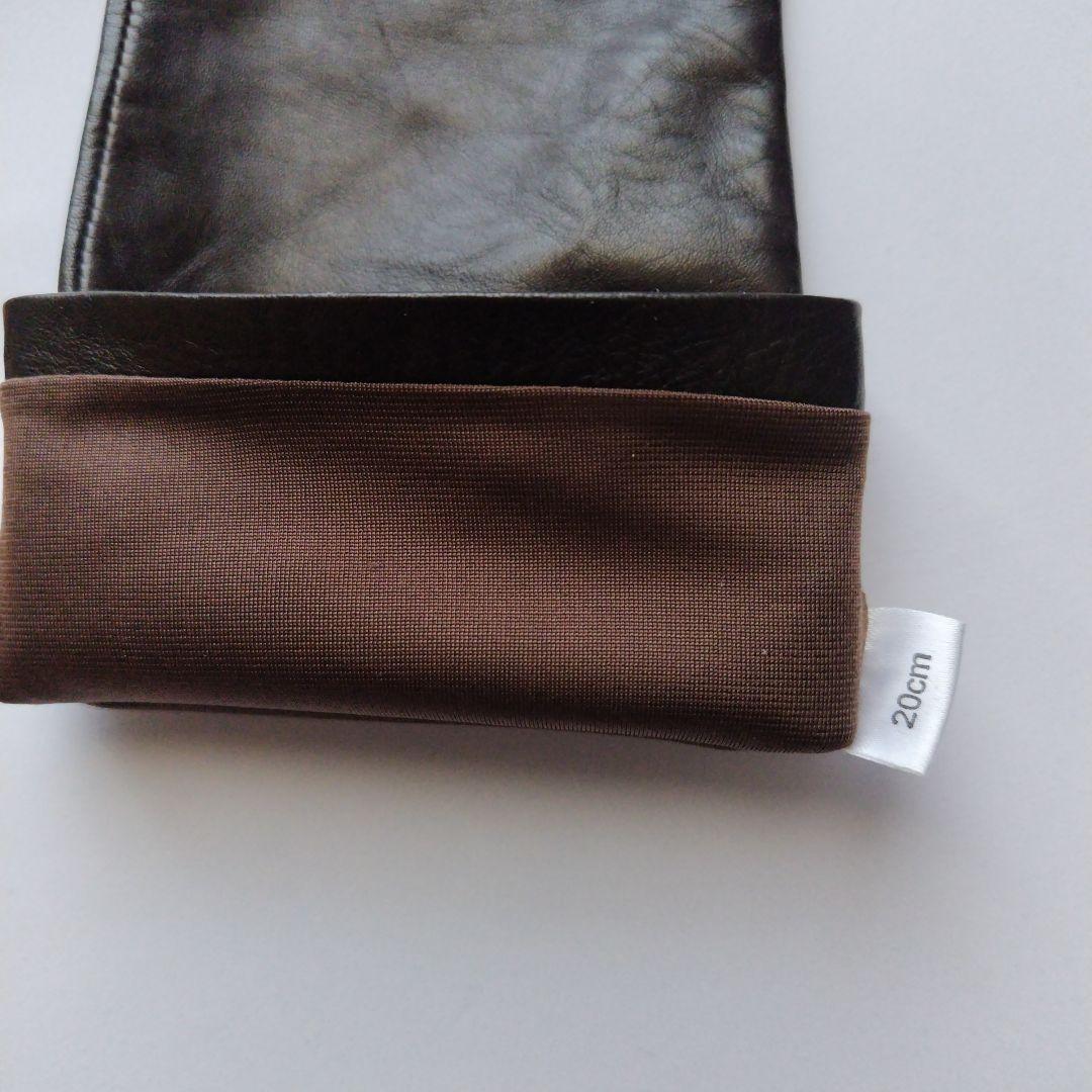 Chloé 　ロンググローブ　ブラウン　レザー