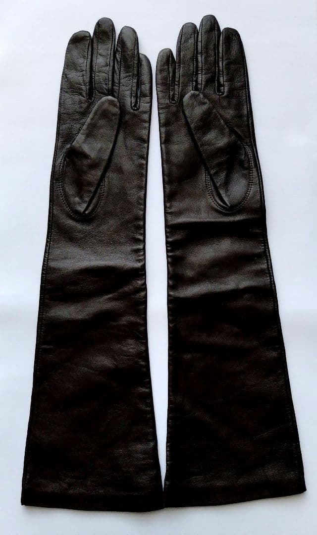 Chloé 　ロンググローブ　ブラウン　レザー