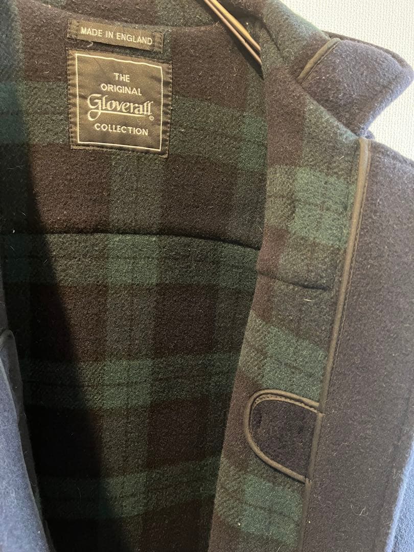 ハ*チ様 Gloverall ネイビー ダッフルコート　イギリス製　S