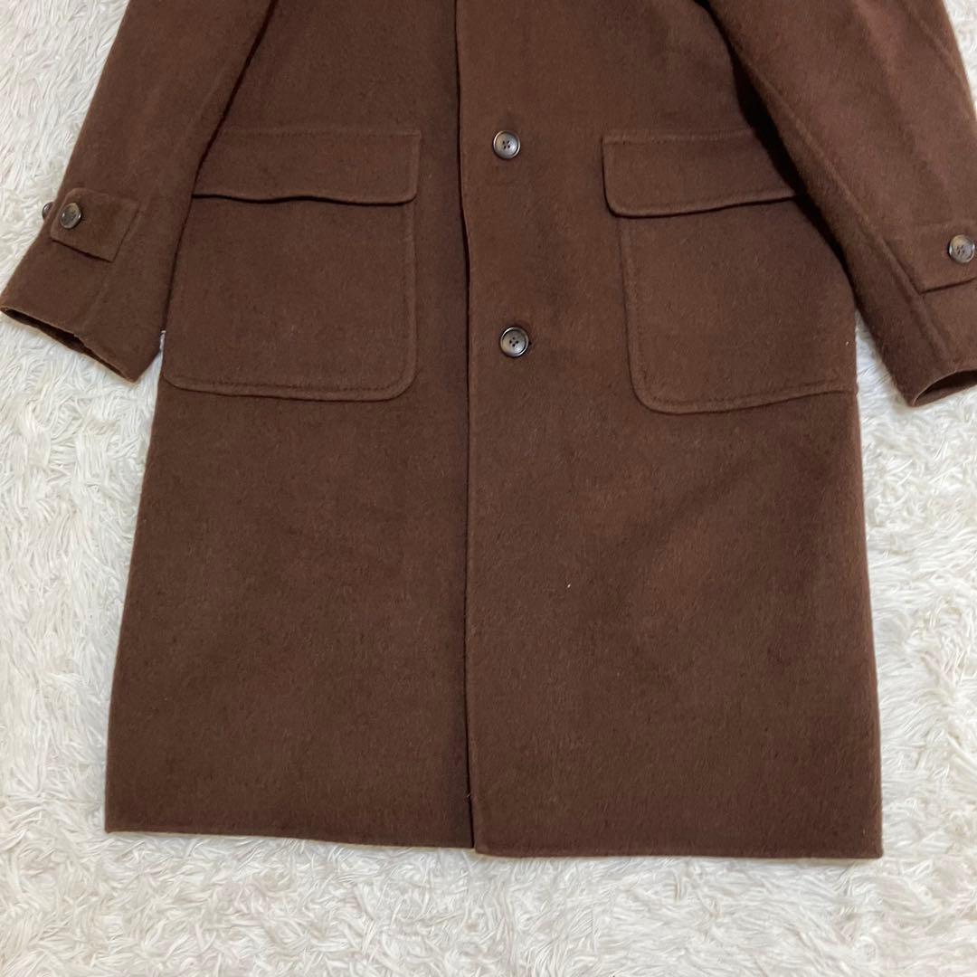 MUJI Labo カシミヤ混ダッフルコート ブラウン S フード