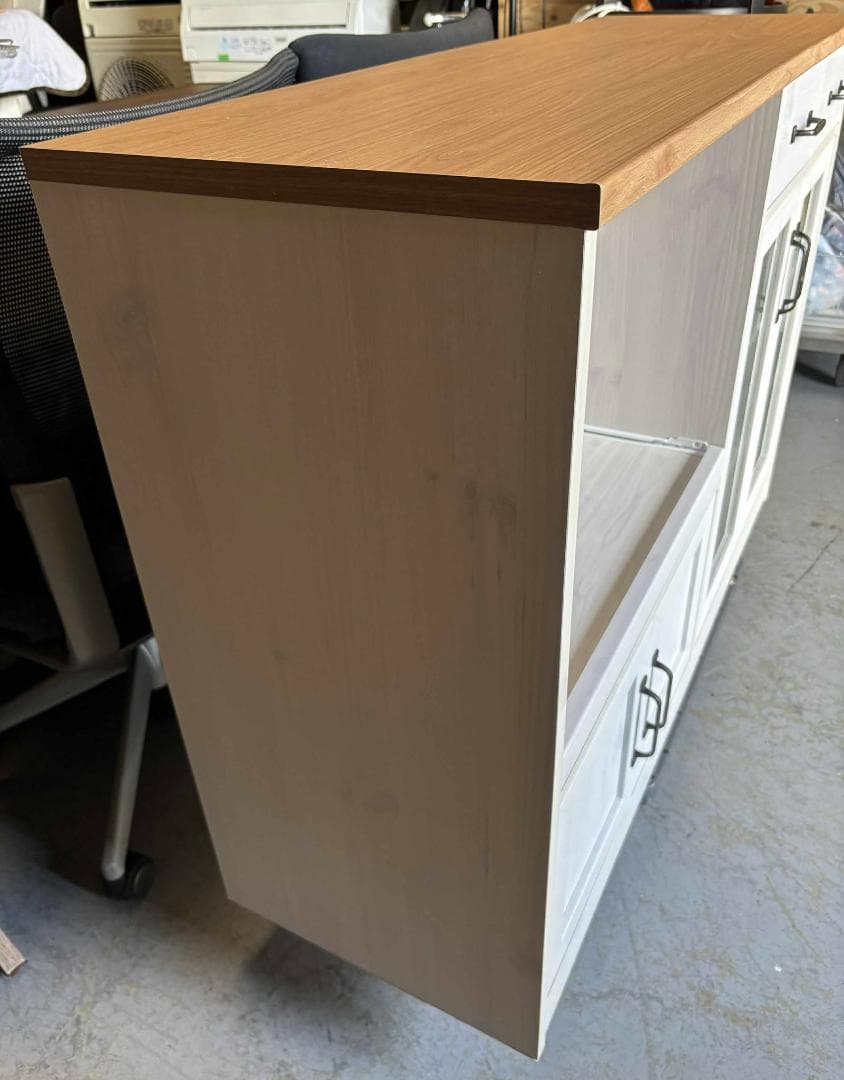 おしゃれ北欧カウンター レンジボードLUFFY LU80-120L 幅118cm