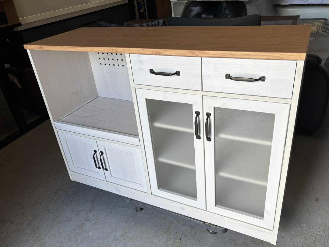 おしゃれ北欧カウンター レンジボードLUFFY LU80-120L 幅118cm