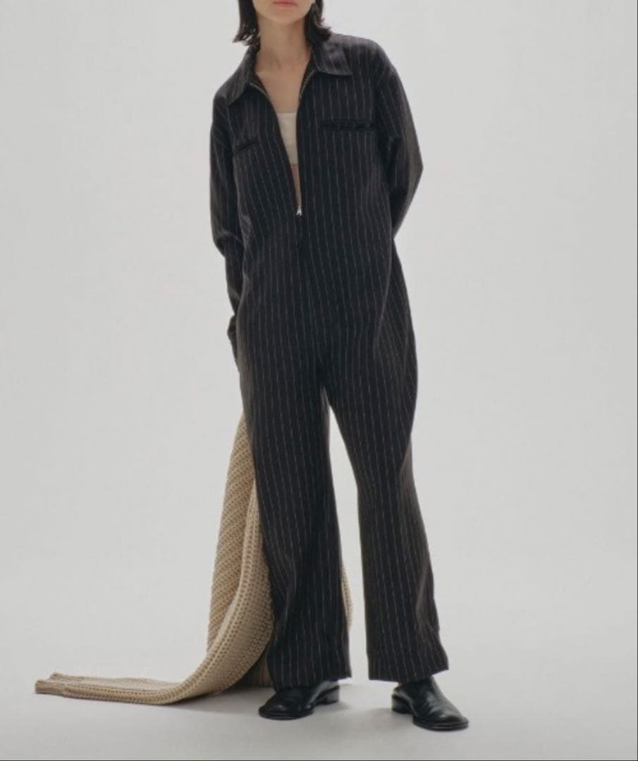 TODAYFUL Stripe Zip ストライプジップコンビネゾン つなぎ