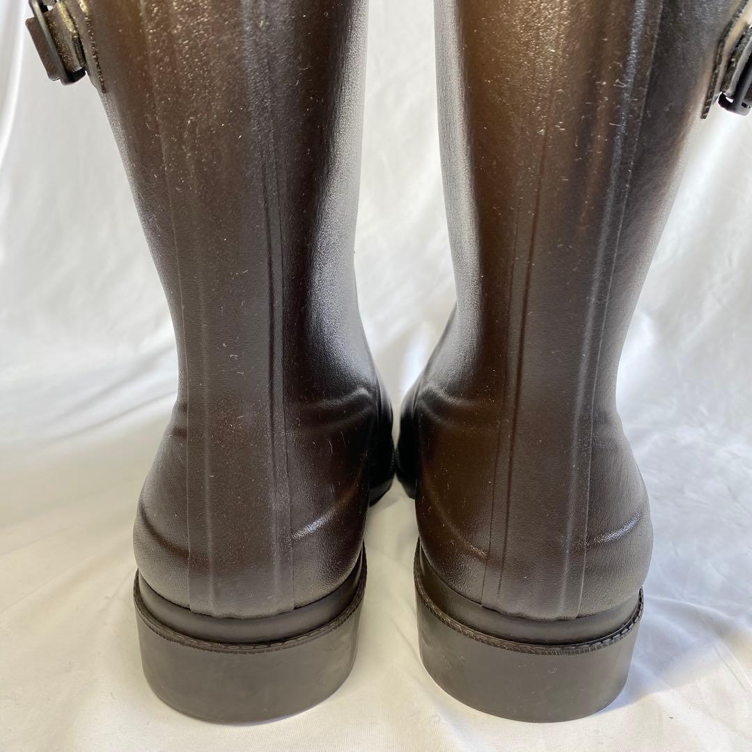 美品✨AIGLE エーグル メンズレインブーツ 長靴 ブラウン 茶 サイズ44