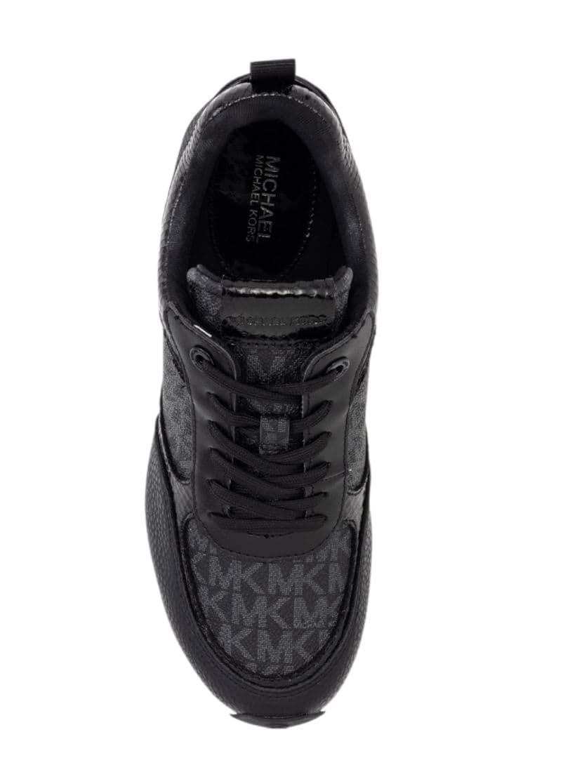 新品マイケルコース　KATRINAメタリックリザードエンボス MKシグネチャー黒