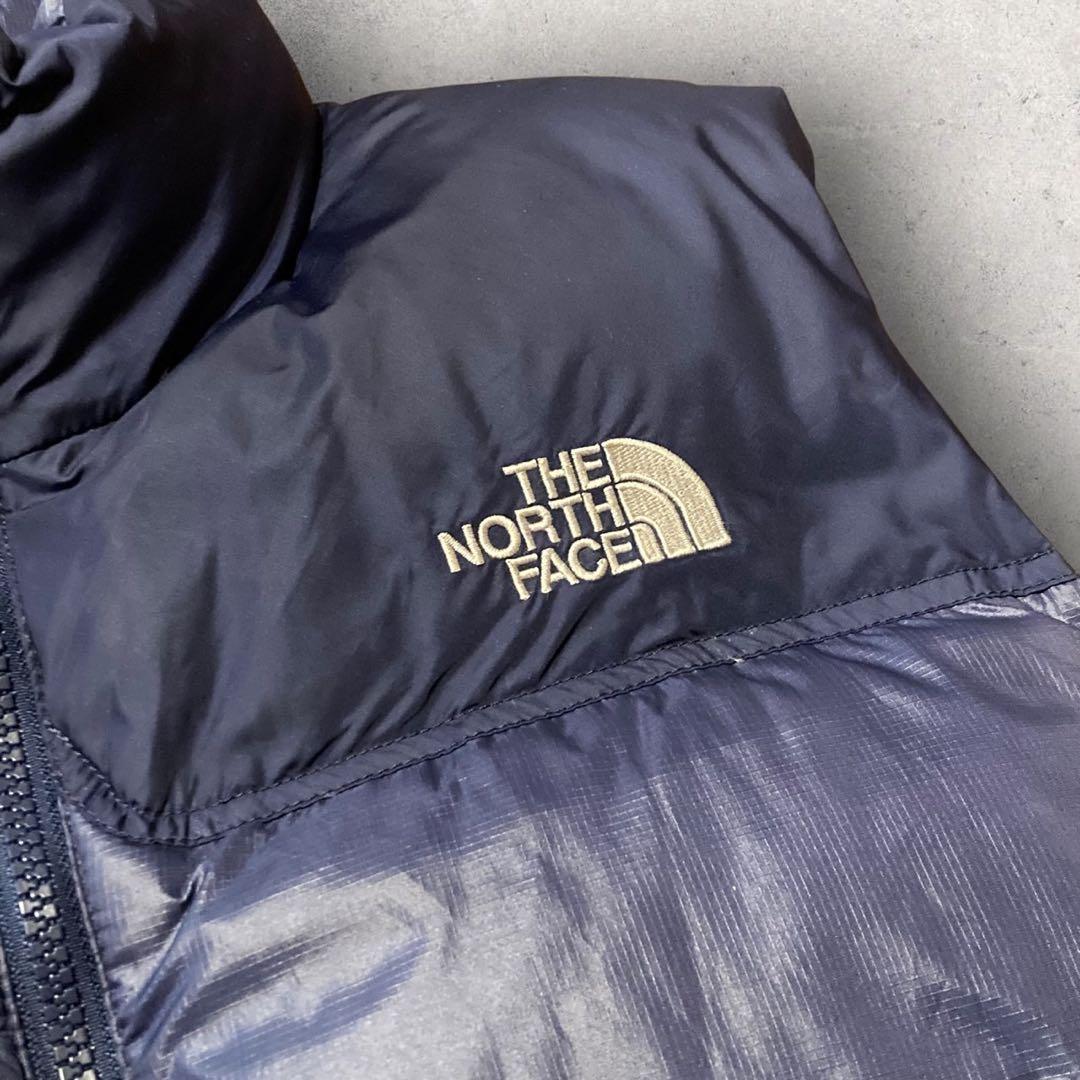 【ザ・ノースフェイス】ヌプシ　ダウンベスト　XL 刺繍ロゴ 700 希少カラー