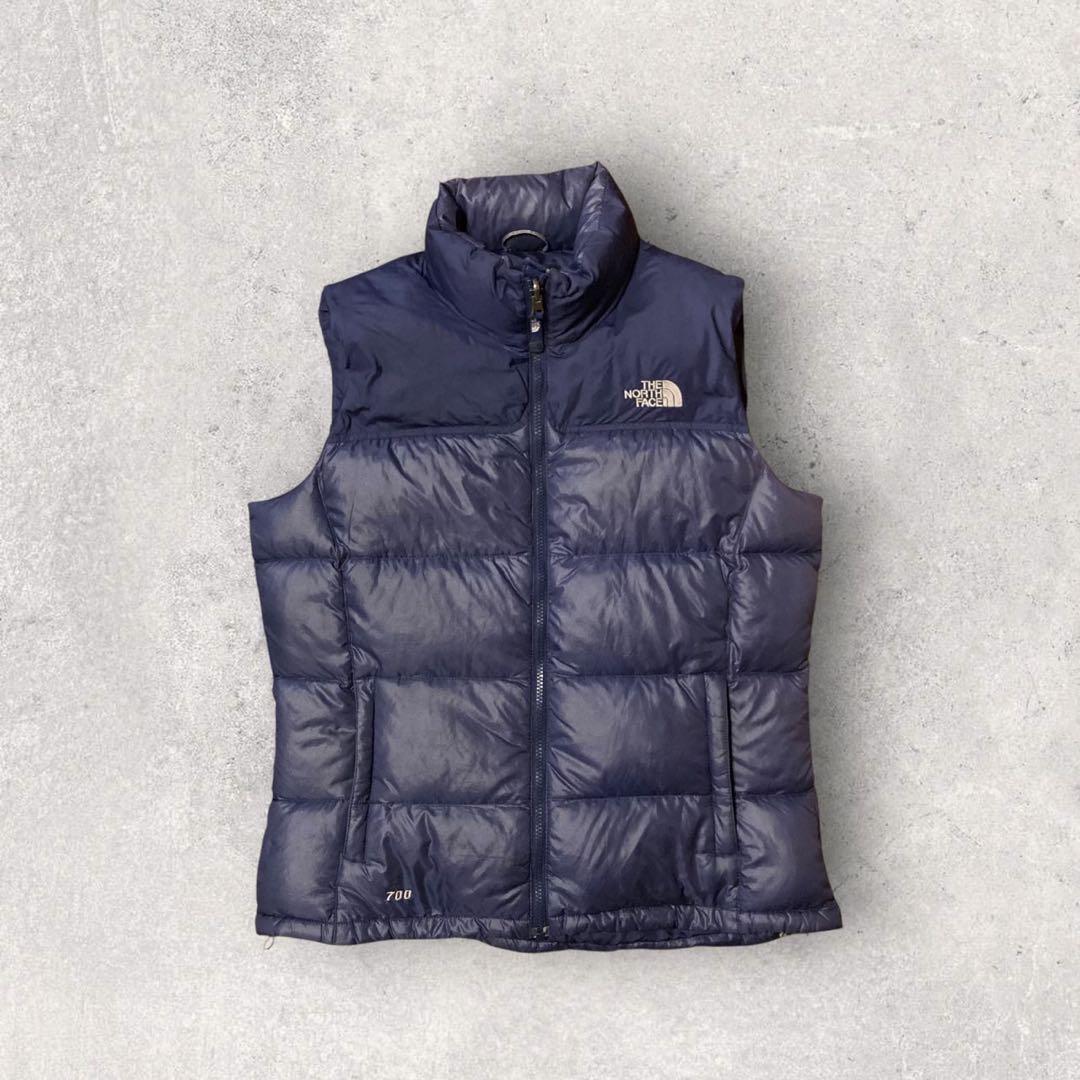 【ザ・ノースフェイス】ヌプシ　ダウンベスト　XL 刺繍ロゴ 700 希少カラー