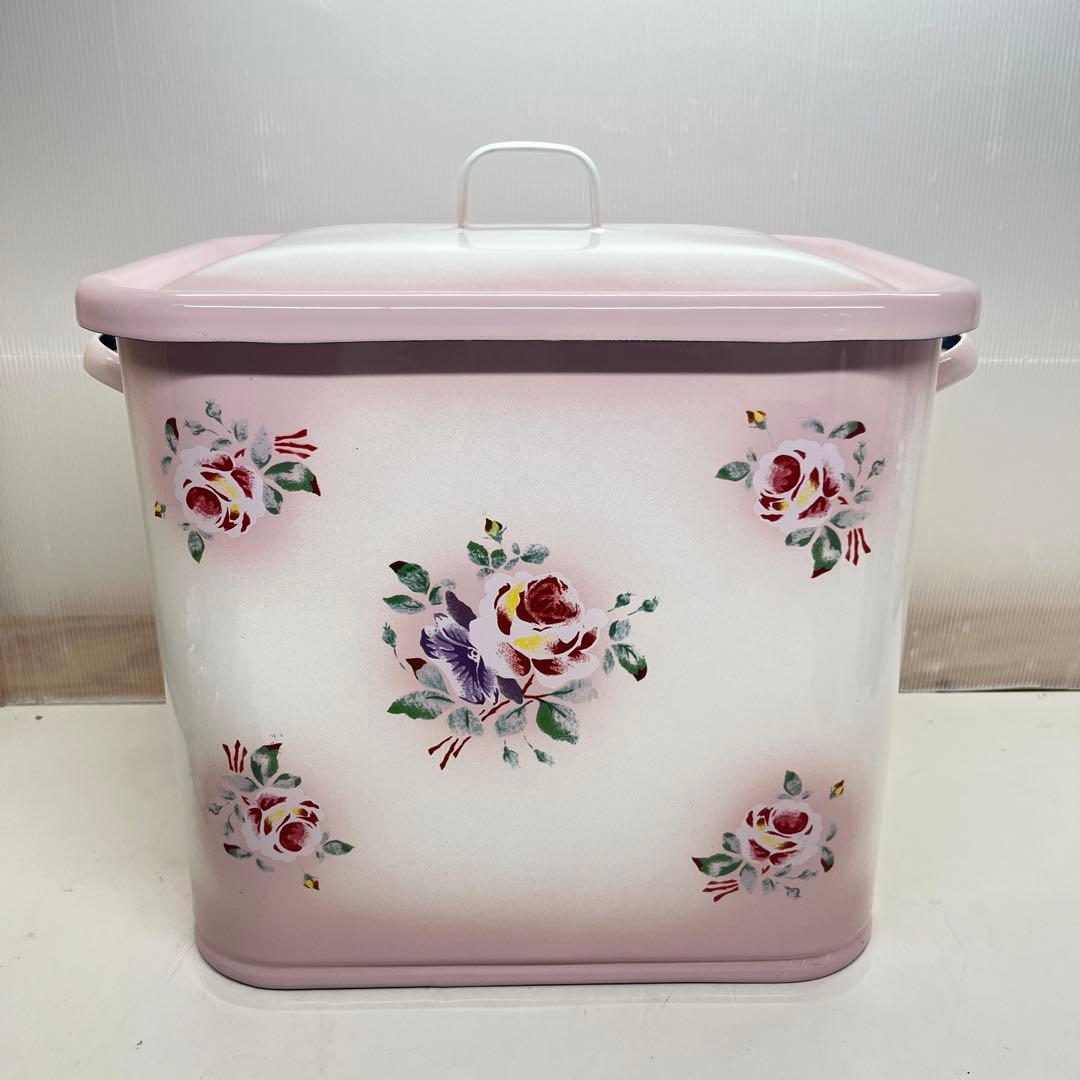 イマン プリンセスローズ ホーロー缶 大型