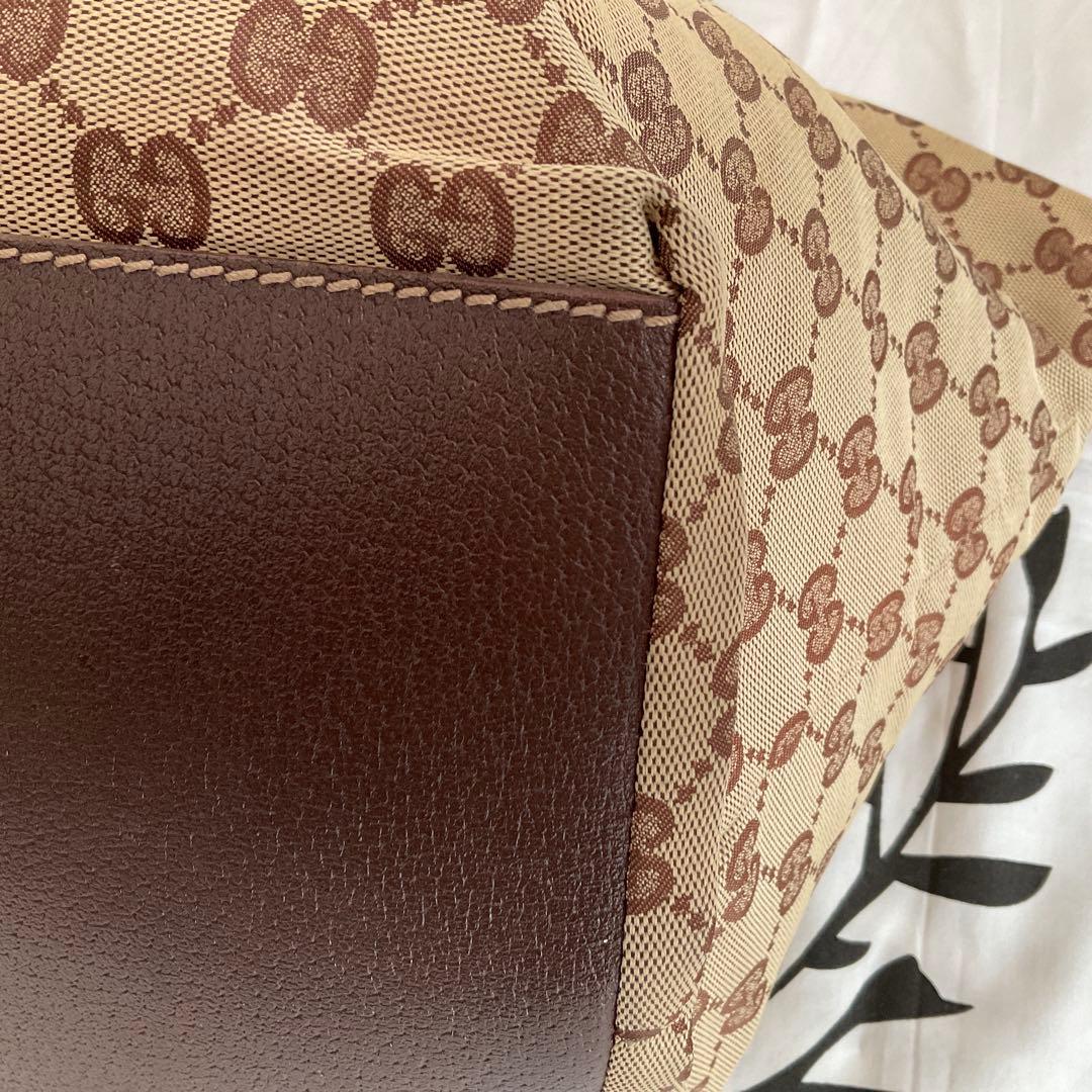 Gucci トートバッグ ベージュ ロゴ