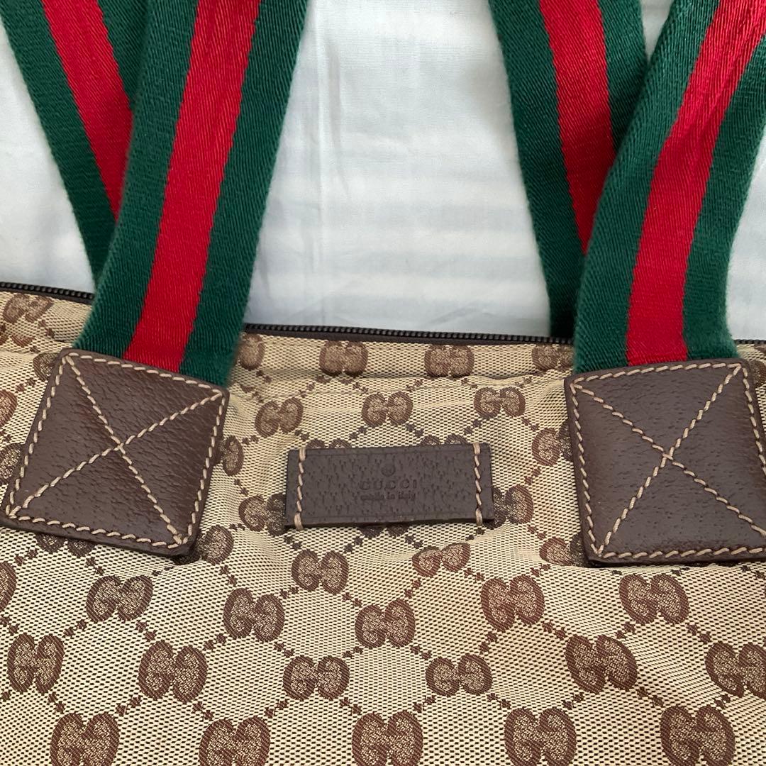 Gucci トートバッグ ベージュ ロゴ