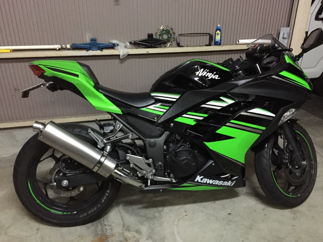 カワサキ　ニンジャ250 2気筒　チタンフルエキゾースト