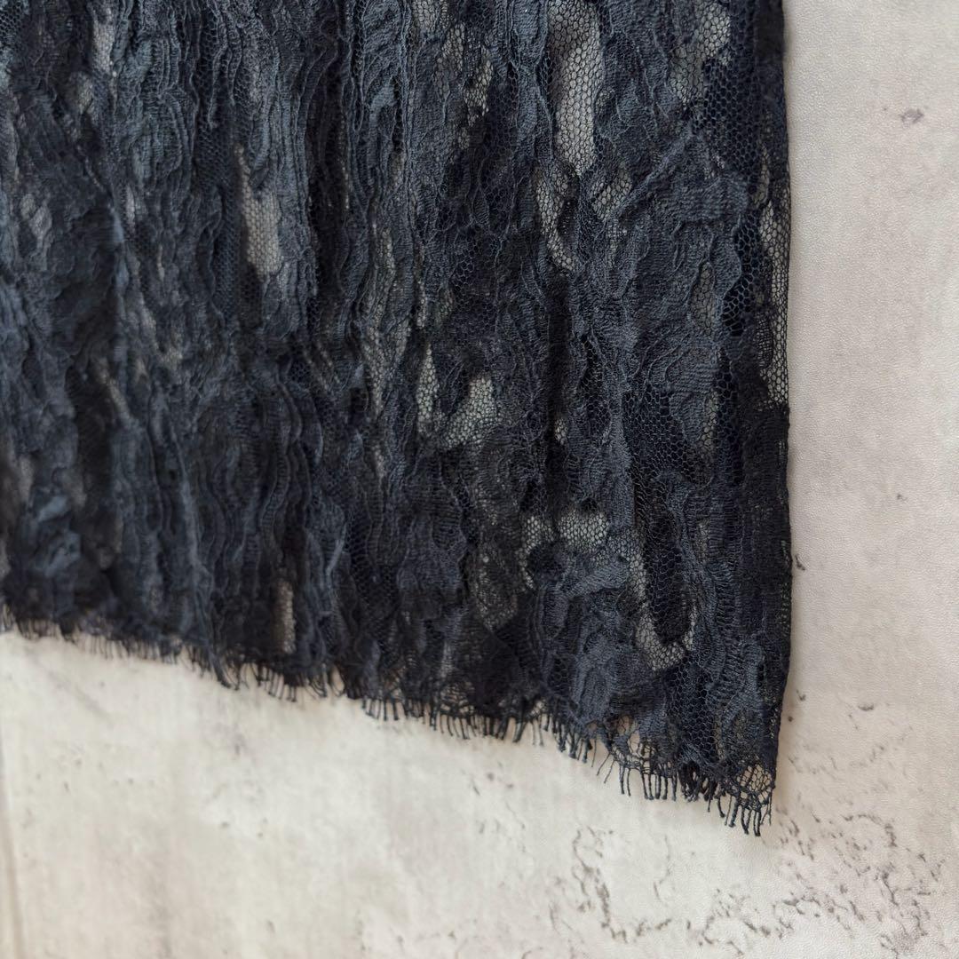 プルミエアロンディスモン 総レース ロングワンピース size38 サンプル新品