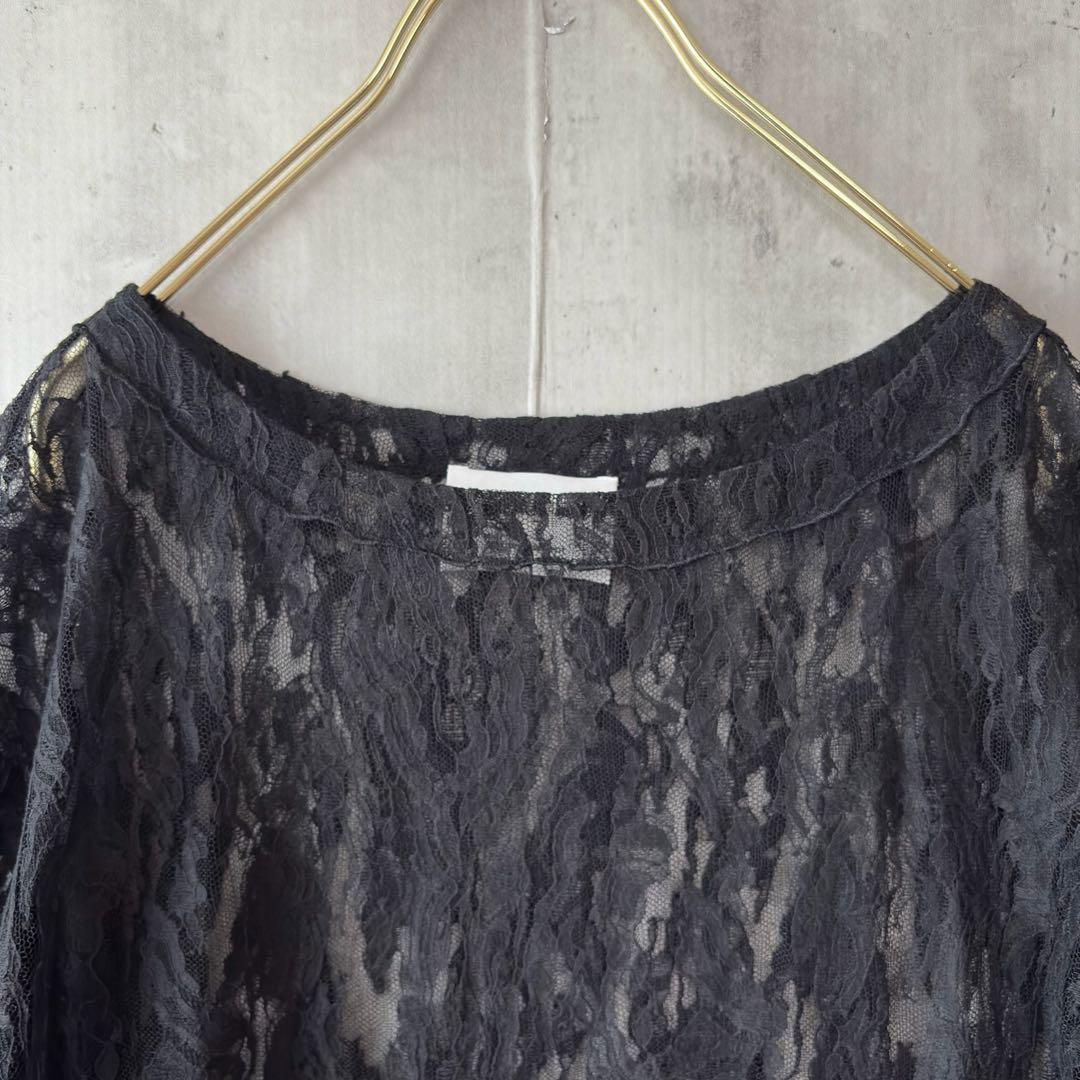 プルミエアロンディスモン 総レース ロングワンピース size38 サンプル新品