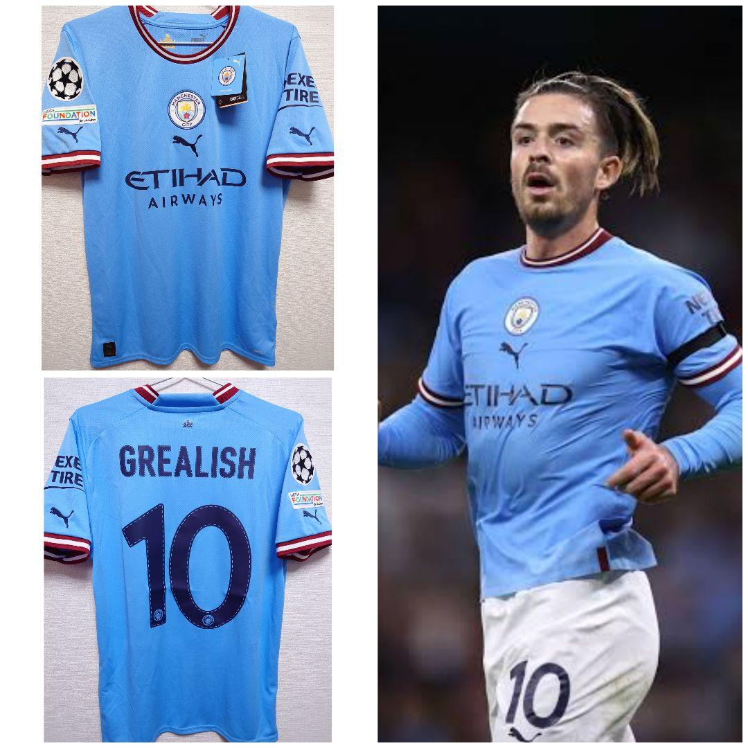新品　PUMA　2022〜23 マンチェスター　シティ　グリーリッシュ　CL仕様