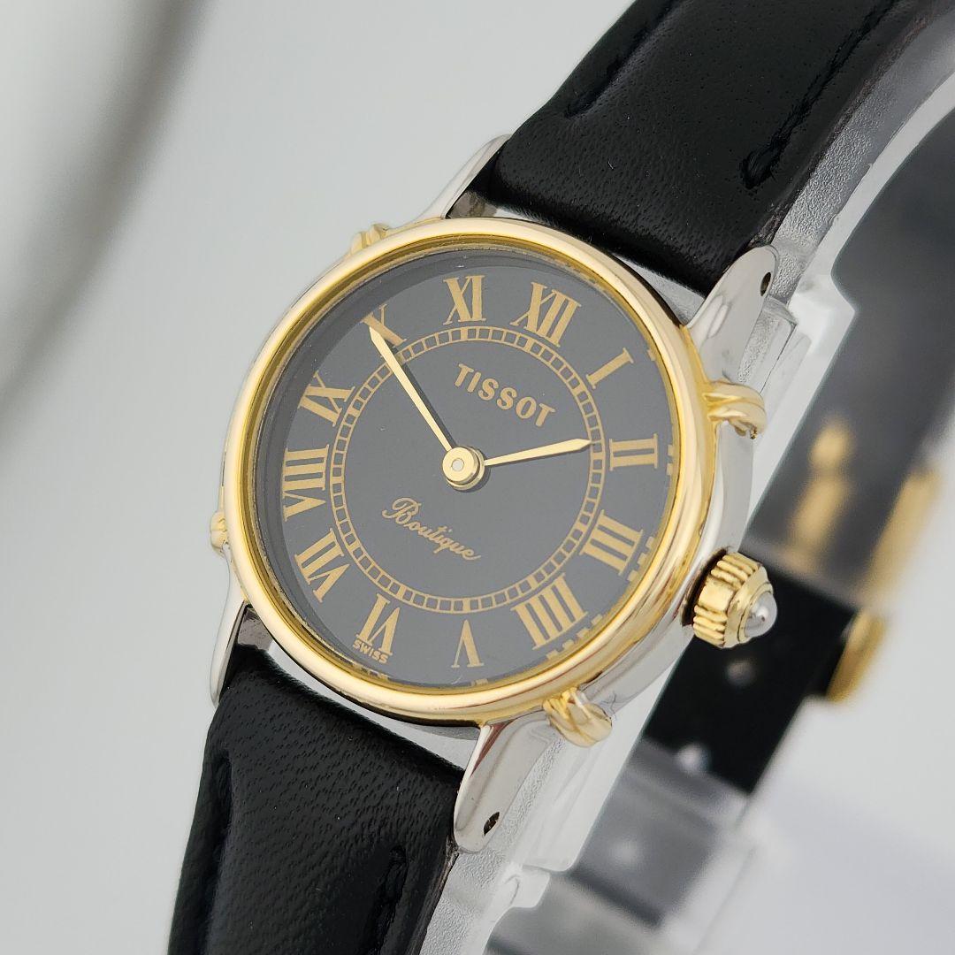 希少​美品・電池交換済TISSOT ティソ ブティック 新品 ベルト 稼働品