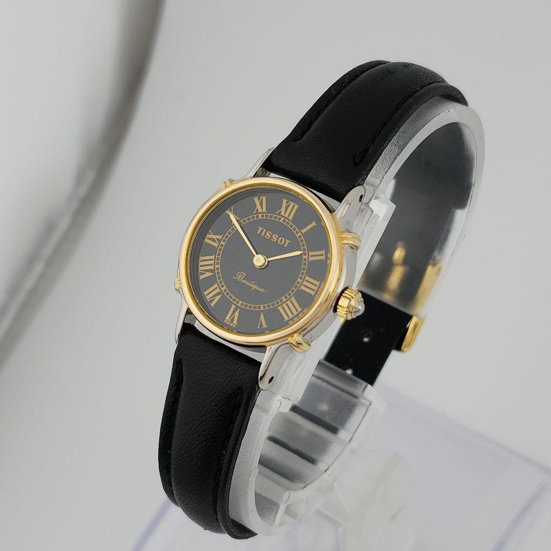 希少​美品・電池交換済TISSOT ティソ ブティック 新品 ベルト 稼働品