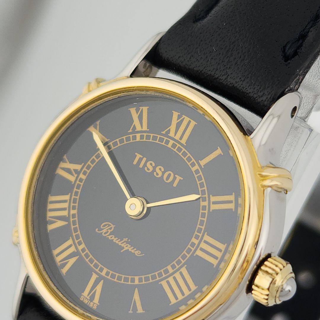 希少​美品・電池交換済TISSOT ティソ ブティック 新品 ベルト 稼働品