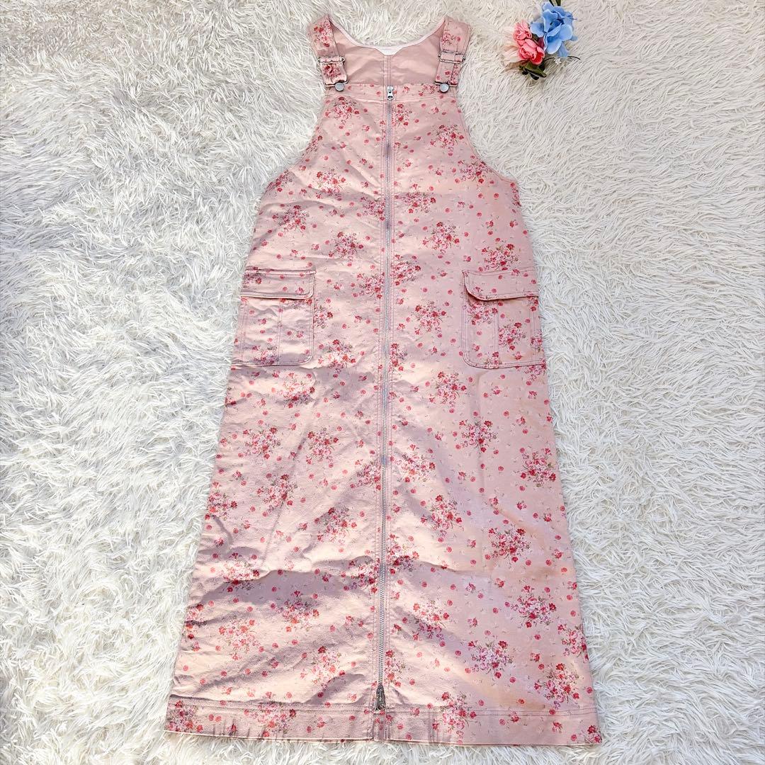 ピンクハウス サロペット ジャンパースカート オーバーオール 春 花柄