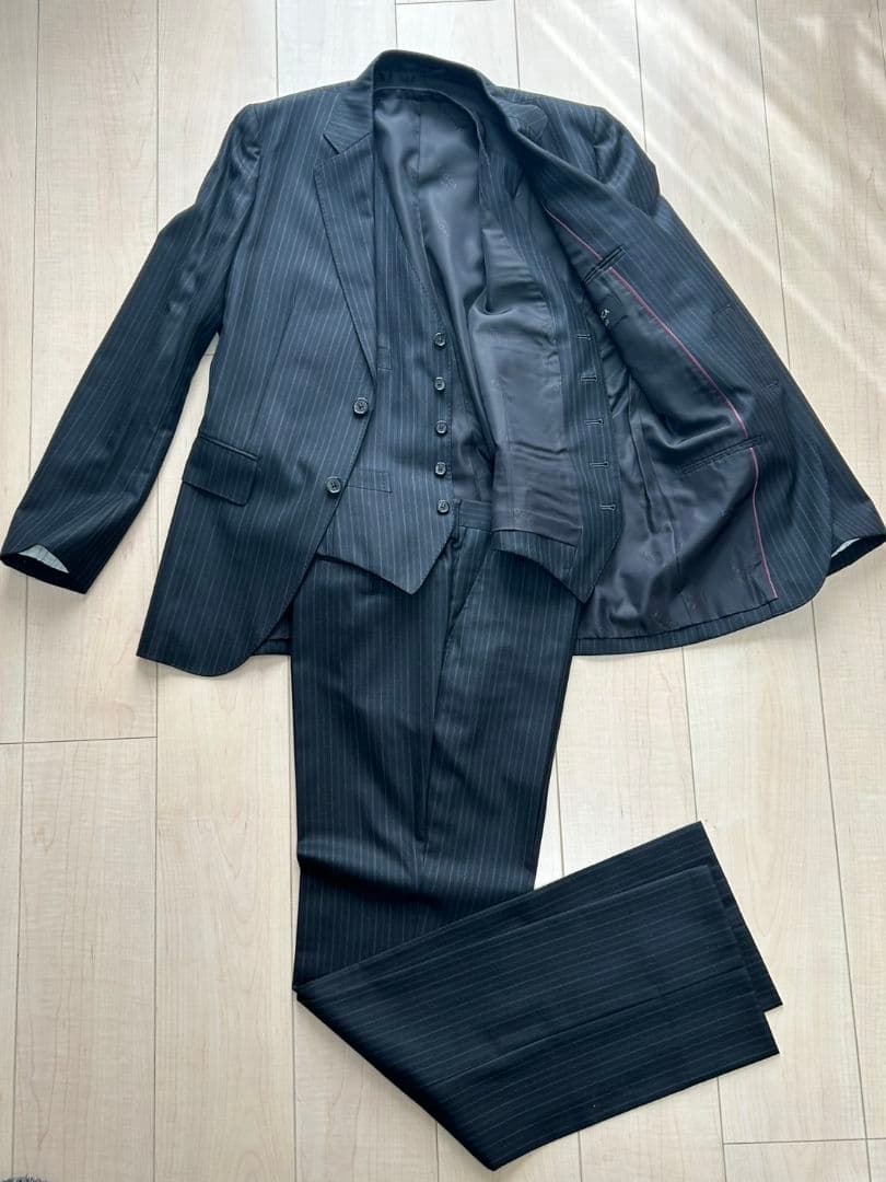 【美品】メンズ エポカ スリーピース スーツ