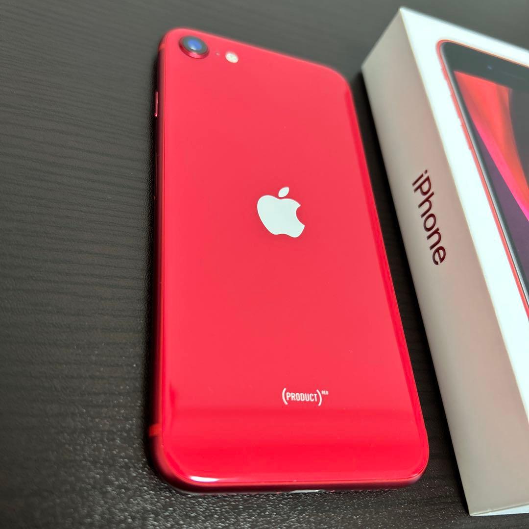 iPhone SE 第2世代 64GB RED SIMフリー 美品 箱あり