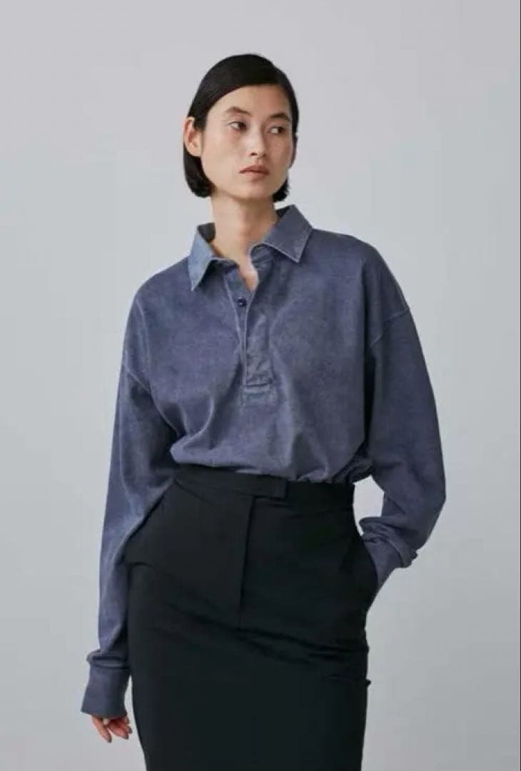 YLÈVEラガーシャツ 1 タグあり 在原みゆ紀 AURALEE comoli